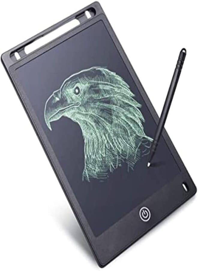 SOUND TECH LCD Writing Tablet for Kids Writing pad for Study, Drawing Tablet, Slate Board, 8.5 inch/21.5 cm - E-Note Pad, Remove Button (Multicolor)
